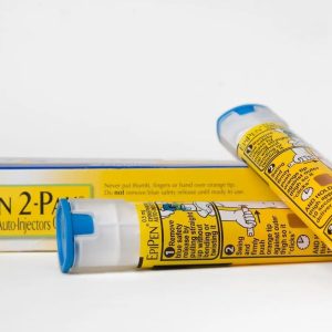 Close up of epi pen
